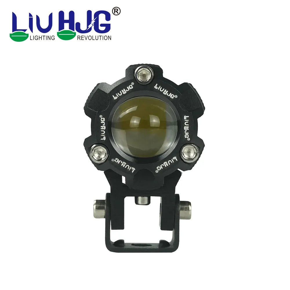 LIU HJG Mini Driving Fog Light for All Motorcycle with wiring harness /Scooter/Jeep (20w*2) heavy