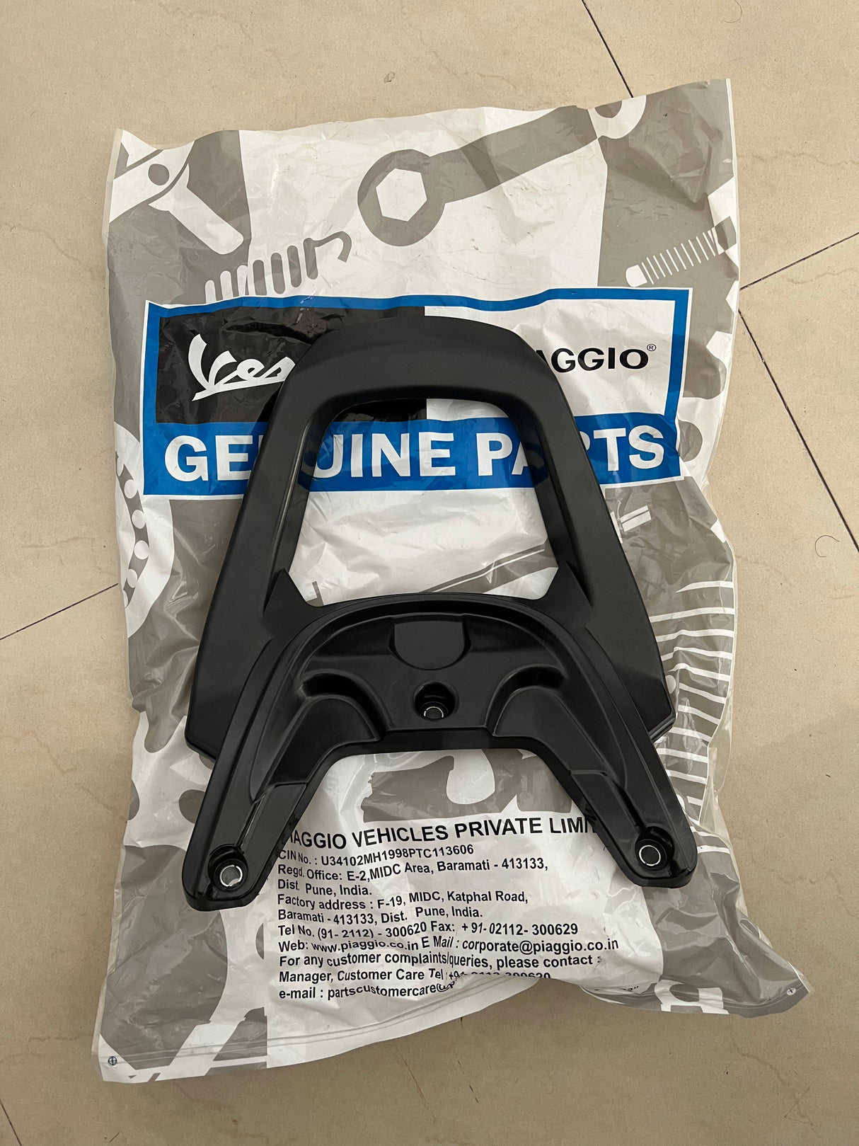 Aprilia SR 125/150/160 seat ring (rear passenger handle)