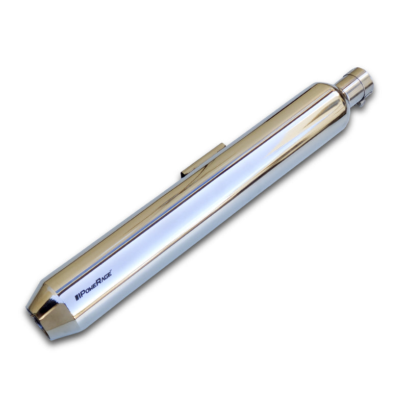 PoweRage Slip-Ons Exhaust for RE 350 500 Polish Finish (Short Type)