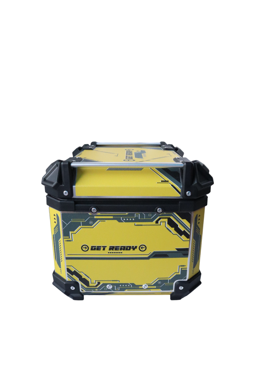 Aluminium 45 Litre Graphic Yellow Get Ready