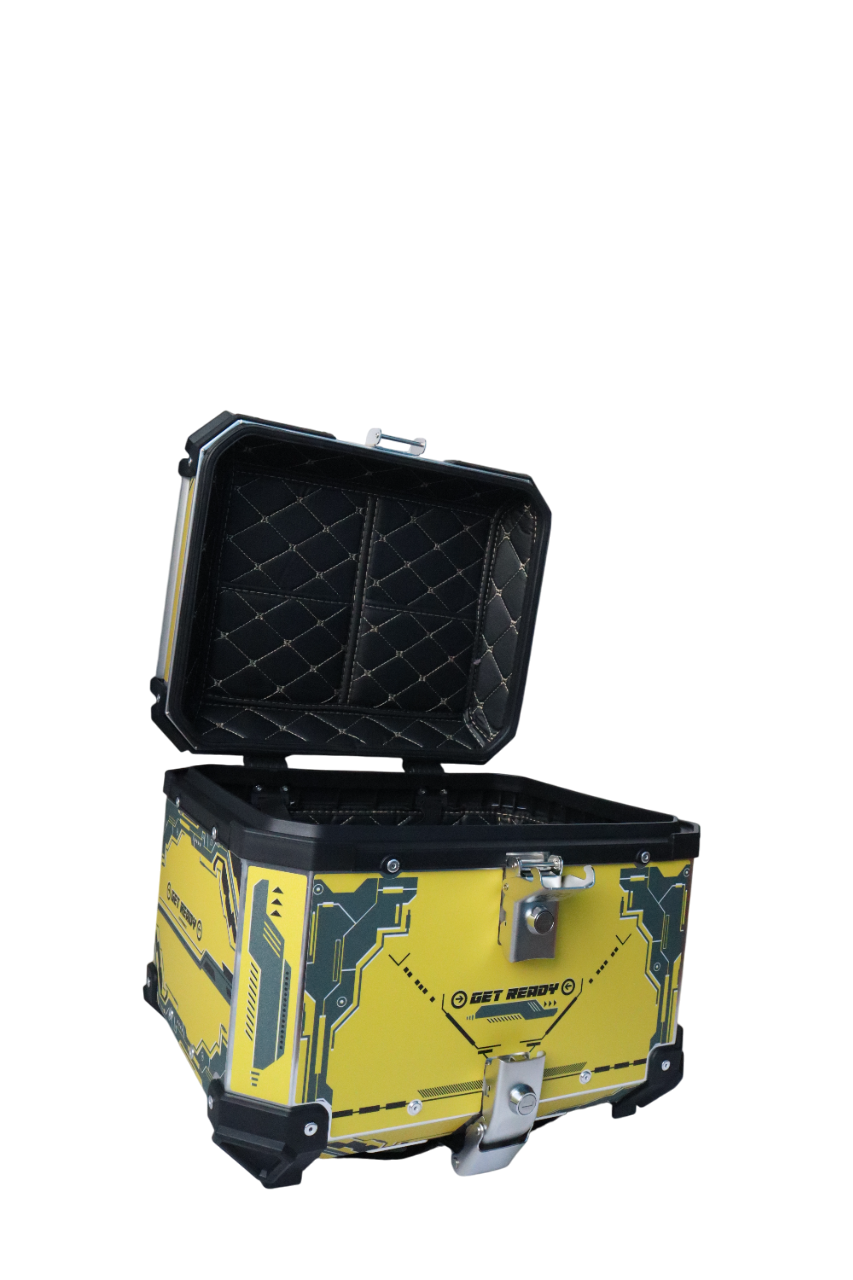 Aluminium 45 Litre Graphic Yellow Get Ready