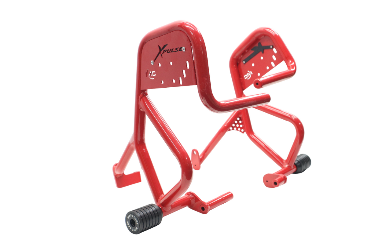 Crash Guard With Dual Sliders For Hero Xpulse 210 (Red)