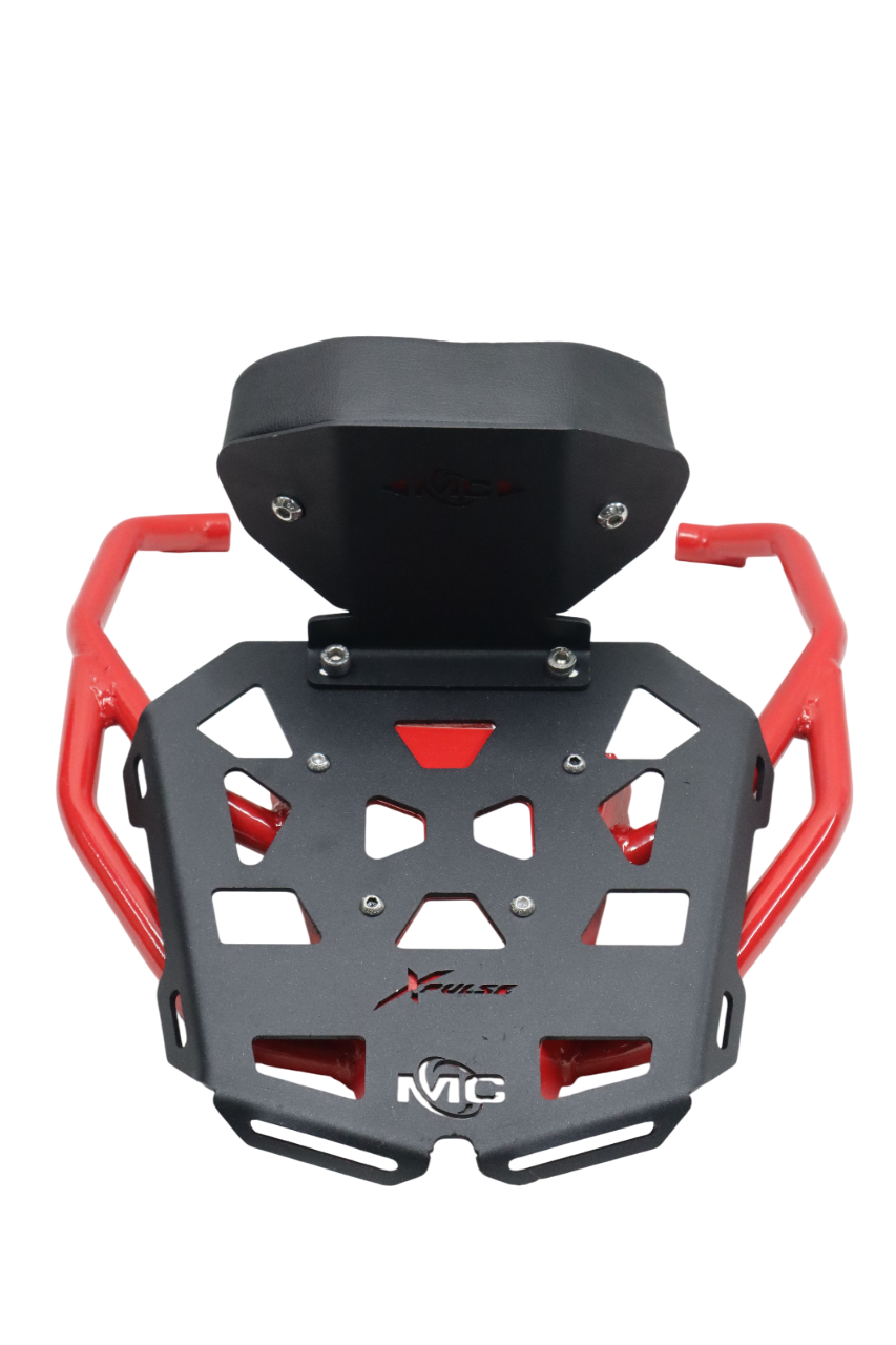 Pipe Carrier With Backrest (Red & Black) For Hero Xpulse 210