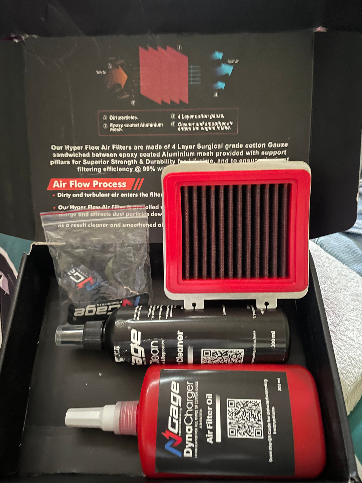 KTM DUKE 250 GENERATION 3 HYPERFLOW AIR FILTER- NGAGE POWERPARTS