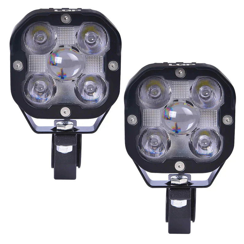 DK50 HIGH POWER SPOTLIGHT | 110W | Ultra Wide Driving Fog Lights | White/Yellow | with wiring harness and Intelligent wireless button switch | 1 year warranty | LGP