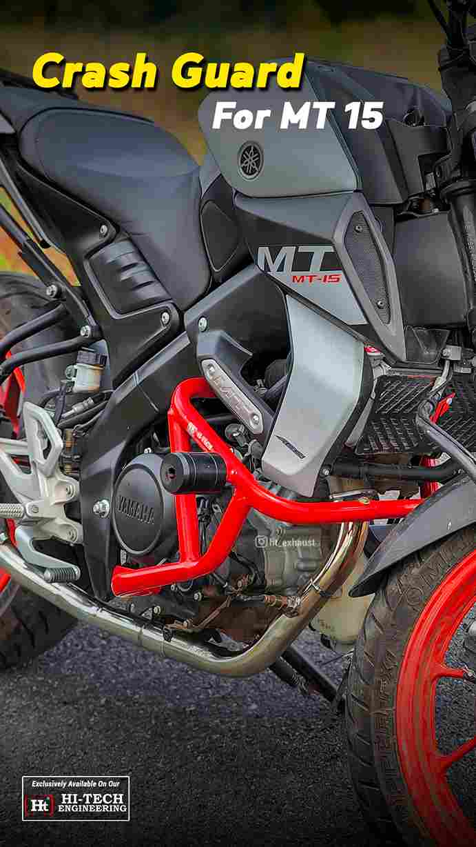 COMBO 1 MT-15 – Crash Guard + Top Rack HT EXHAUST
