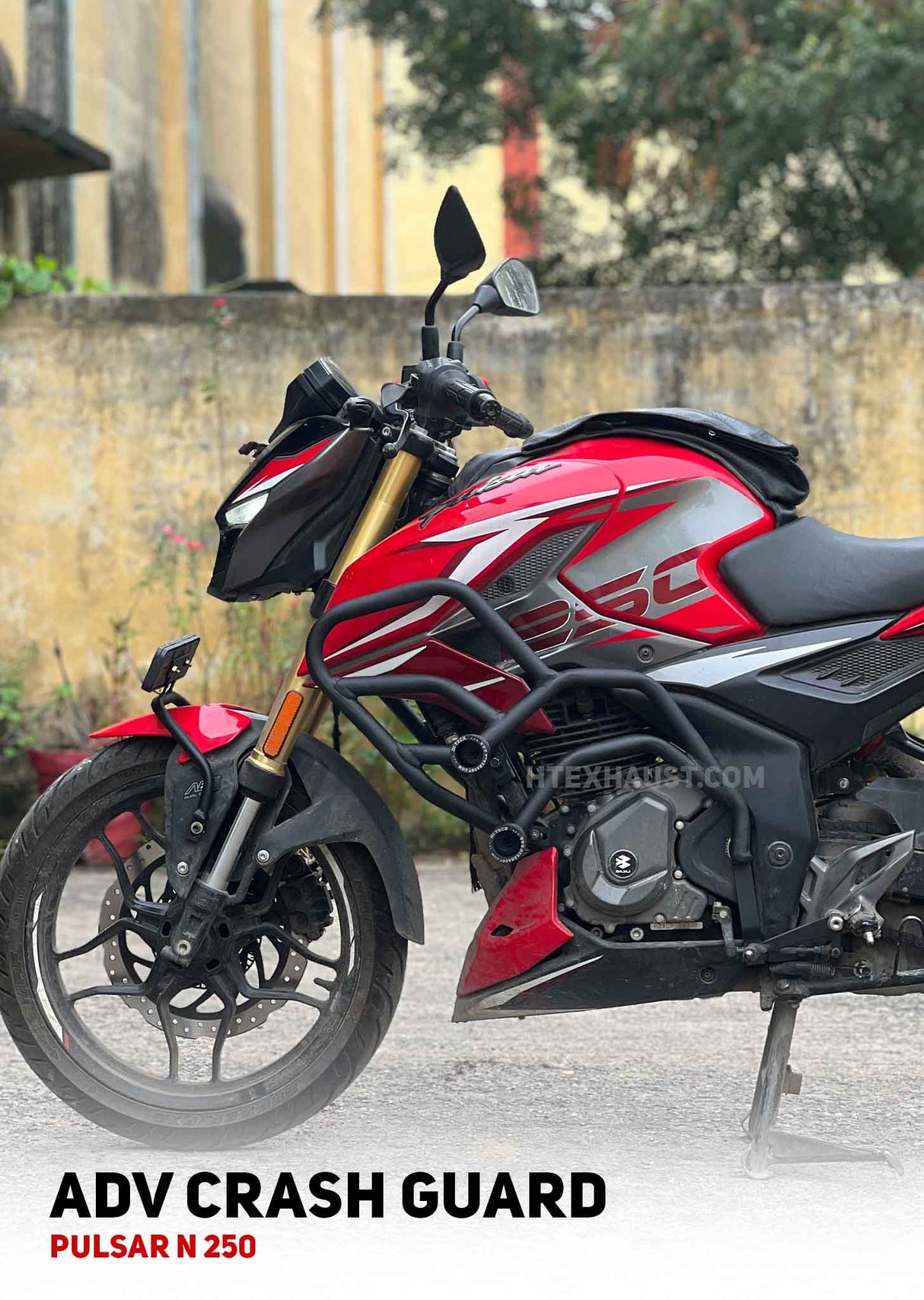 PULSAR N 250 ADV CRASH GUARD WITH 4 SLIDER / SB 1069