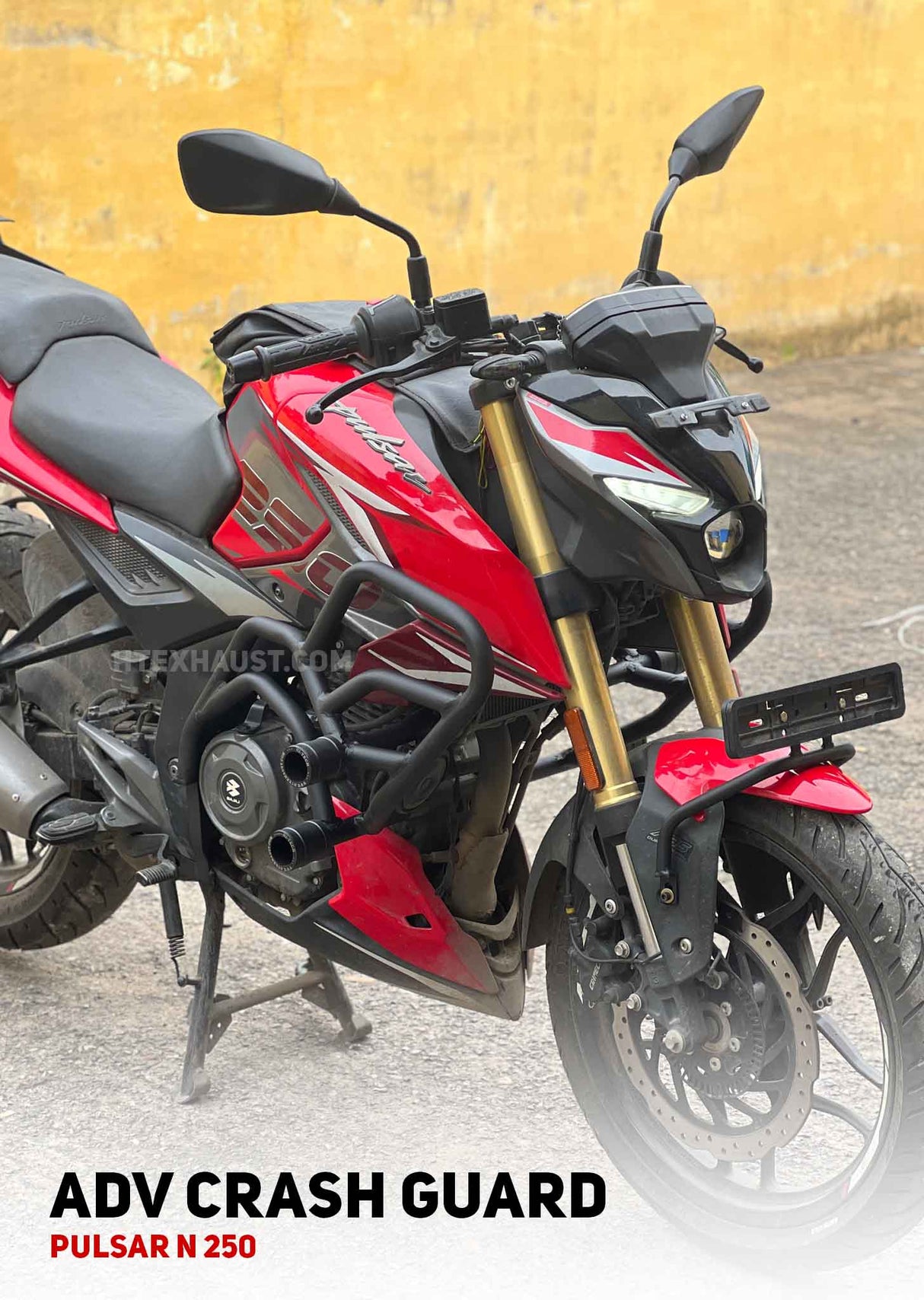 PULSAR N 250 ADV CRASH GUARD WITH 4 SLIDER / SB 1069