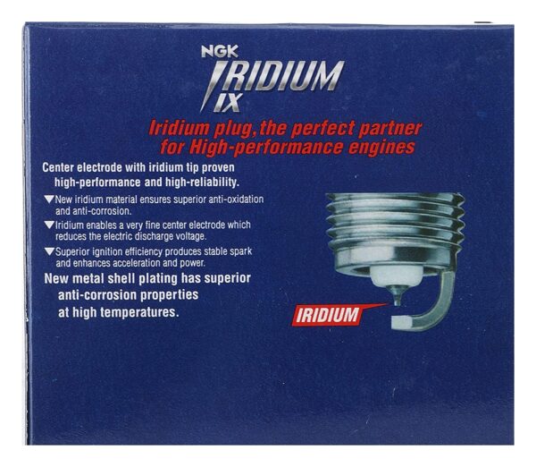 NGK Iridium Spark Plug - BPR7HIX Iridium IX Spark Plug compatible for (yamaha) rx 100 , rx 135 , (suzuki)shogun , (TVS) Shaolin