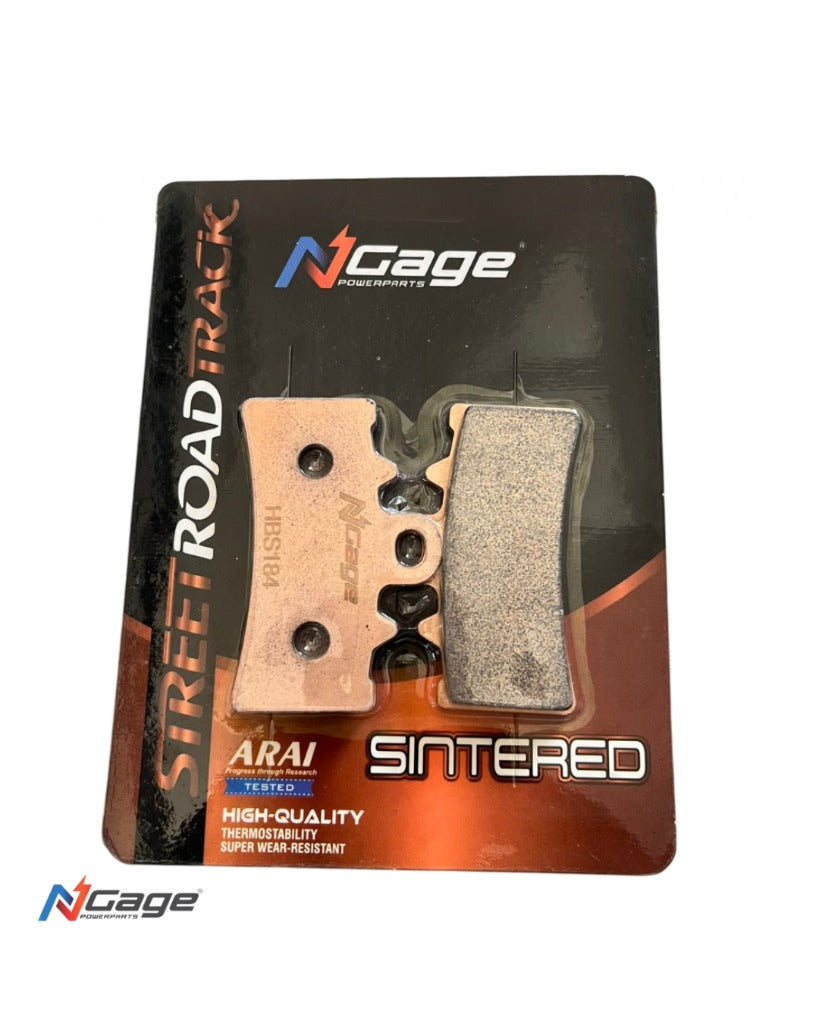 COMBO - BMW 310 GS / 310 R / 310 RR | front and rear sintered brake pads | NGAGE POWERPARTS - ARAI Certified for Extreme Performance