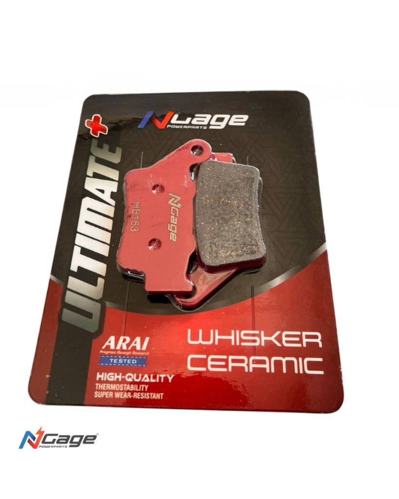 RE CLASSIC 350-500- THUNDERBIRD 350-500| rear whisker ceramic Ultimate + brake pads | NGAGE POWERPARTS