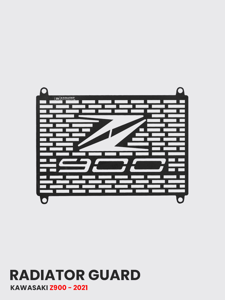 Radiator Guard FOR Kawasaki Z 900 2021 Black Matt and Silver - RD 732