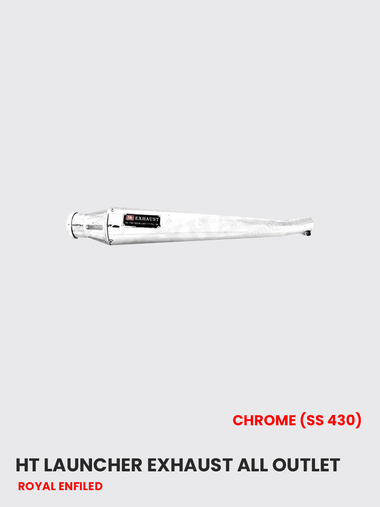 HT Launcher Exhaust All Outlet Chrome (SS 430) - RE 079C