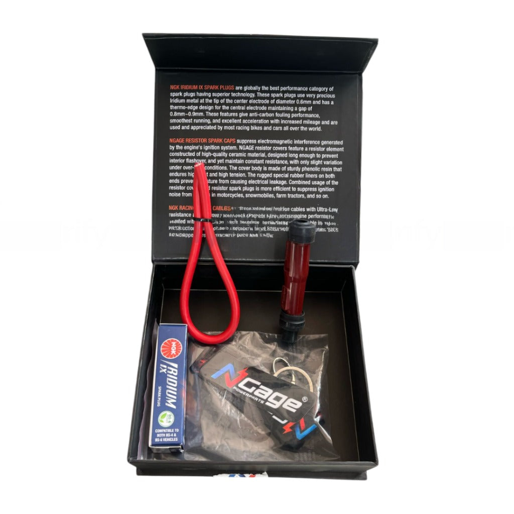 RE Himalayan 411 - Scram 411 | High performance | Spark plug cable kit | Resistor Spark Caps