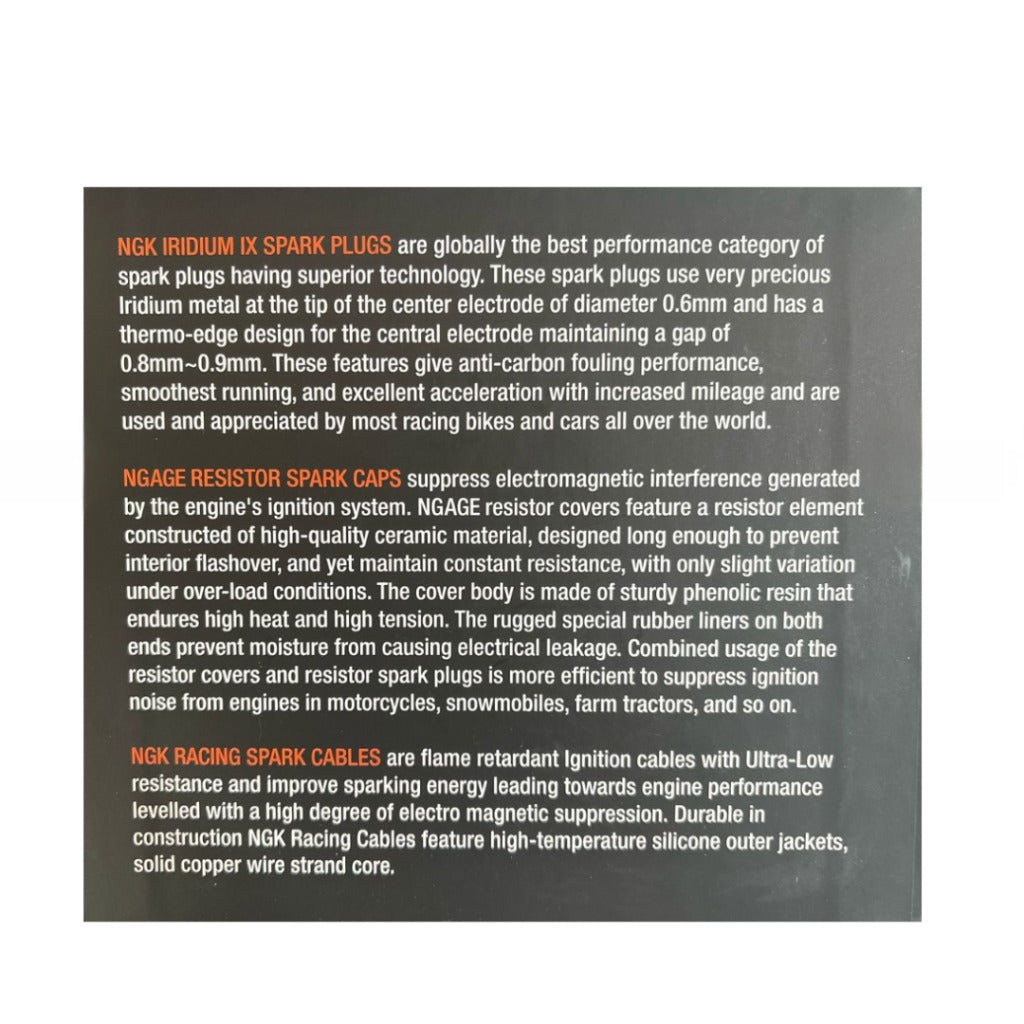 RE Meteor 350- Classic reborn 350 - Hunter 350 | High performance | Spark plug cable kit | Resistor Spark Caps
