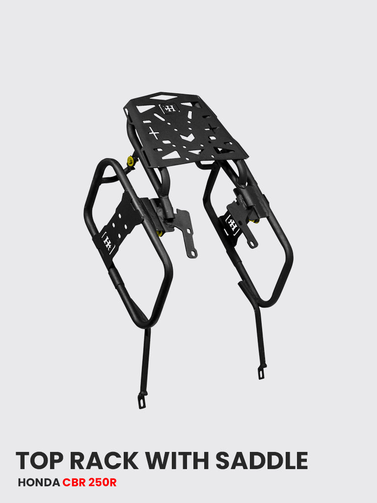 TOP RACK WITH SADDLE STAY FOR HONDA CBR 250R BLACK MATT – SB 744
