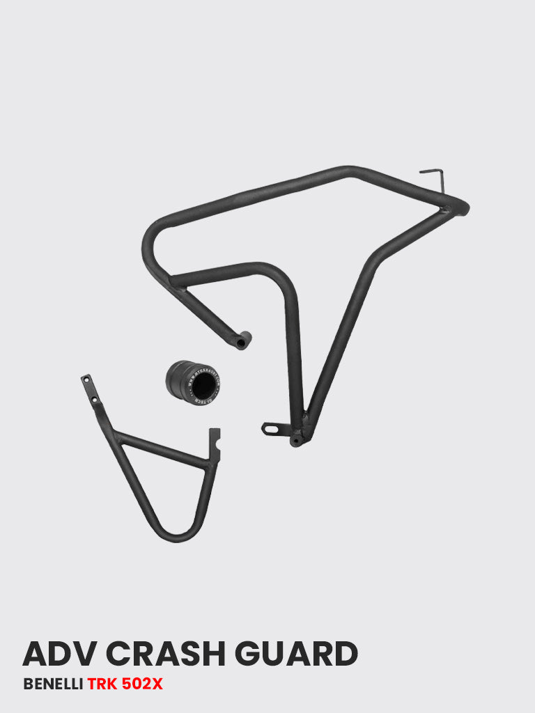 ADV CRASH GUARD WITH 2 METAL SLIDER FOR Benelli TRK 502 X Black Matt - SB 752