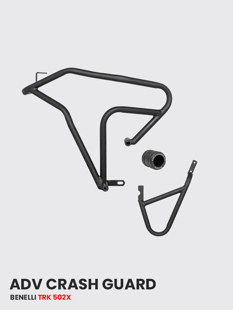 ADV CRASH GUARD WITH 2 METAL SLIDER FOR Benelli TRK 502 X Black Matt - SB 752