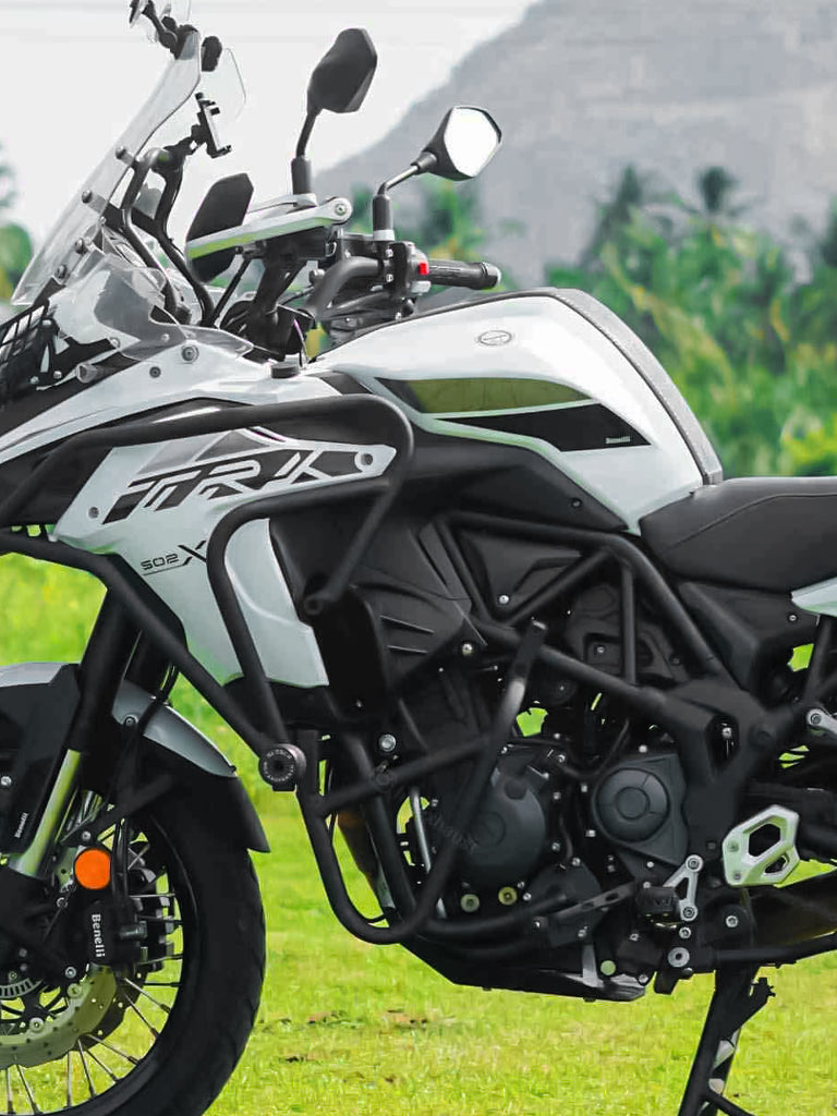 ADV CRASH GUARD WITH 2 METAL SLIDER FOR Benelli TRK 502 X Black Matt - SB 752