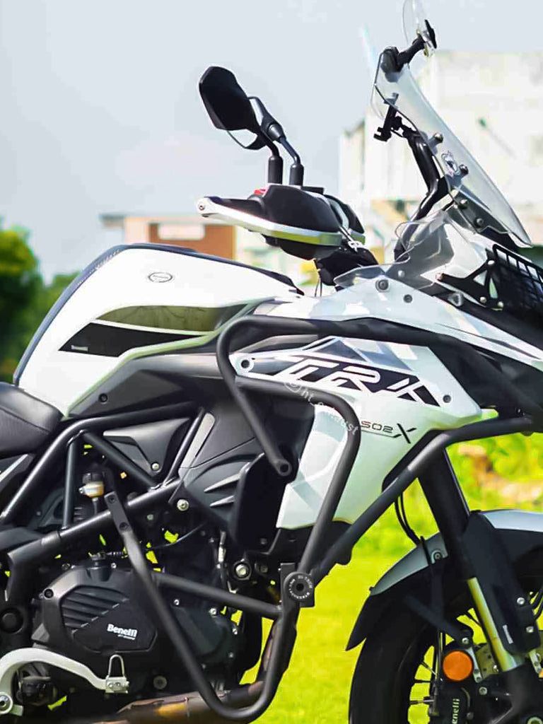 TOP CRASH GUARD ONLY WITH 2 METAL SLIDER FOR Benelli TRK 502 X Black Matt - SB 756