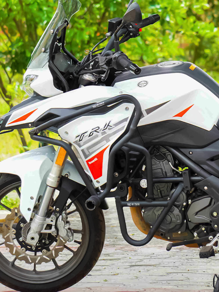 Crash guard For Benelli TRK 251 With 2 Metal Sliders (Black Matt) - SB 784