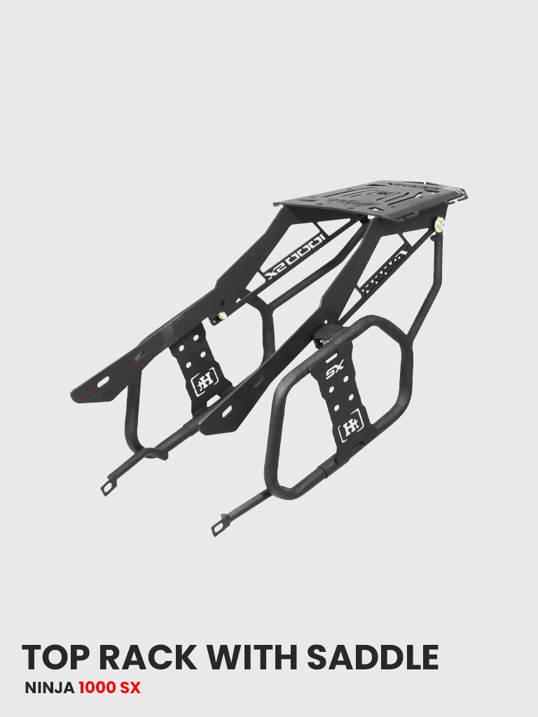 Kawasaki Ninja 1000 SX 2022 Top Rack With Saddle Stay (Black Matt ) - SB 813