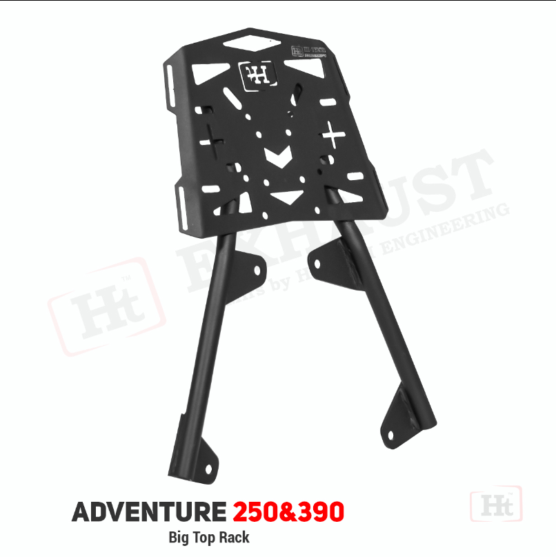Top Rack For KTM Adventure 250,390 WITH BIG PLATE – SB 736 – HT EXHAUST