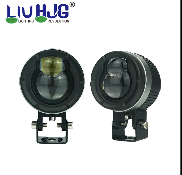 LIU HJG 124 P49 Dual Lens 120W with wiring harness New Model with Power Adaptor 2*60W = 120W Total) Universal For All Cars & Bikes