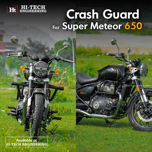 Super Meteor 650 Crash Guard (Black Matt) – RESM 102 / HT EXHAUST