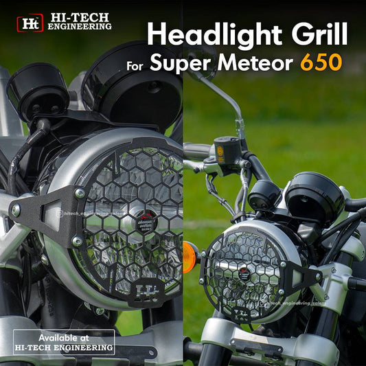 Super Meteor 650 Headlight Grill (Black Matt) – RESM 107 / HT EXHAUST