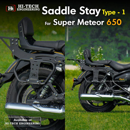Super Meteor 650 Saddle Stay With Saddle Peg (Black Matt) – RESM 106 / HT EXHAUST