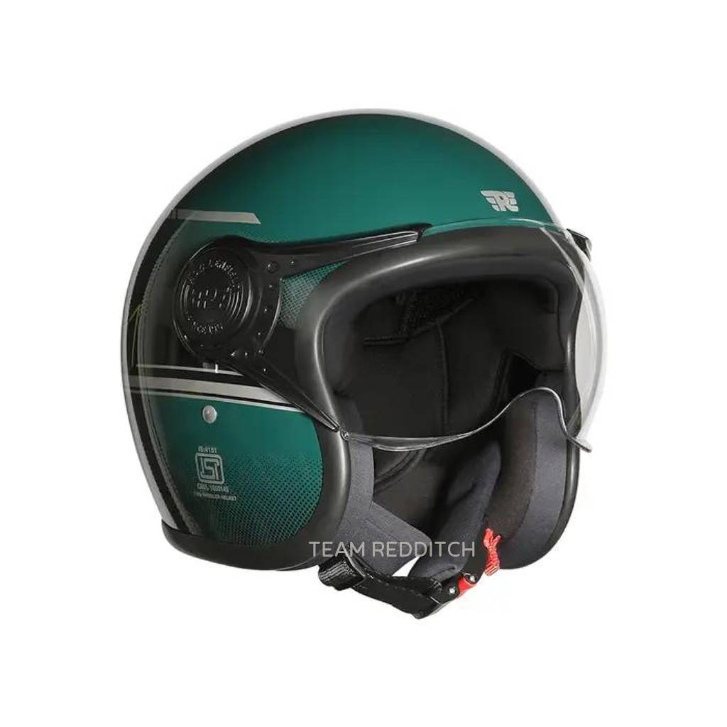 Royal Enfield Jet Of Neo Dapper Green Helmet