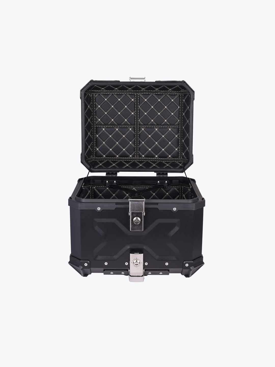 Top Box 45L X Aluminium Black With Backrest Pad