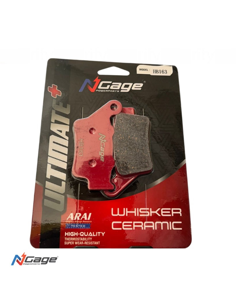 TVS APACHE RR 310 | rear whisker ceramic Ultimate + brake pads | NGAGE POWERPARTS