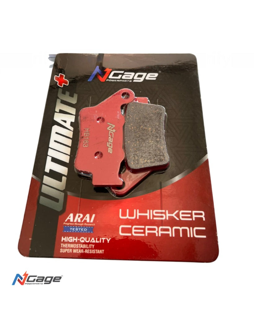 TVS APACHE RR 310 | rear whisker ceramic Ultimate + brake pads | NGAGE POWERPARTS