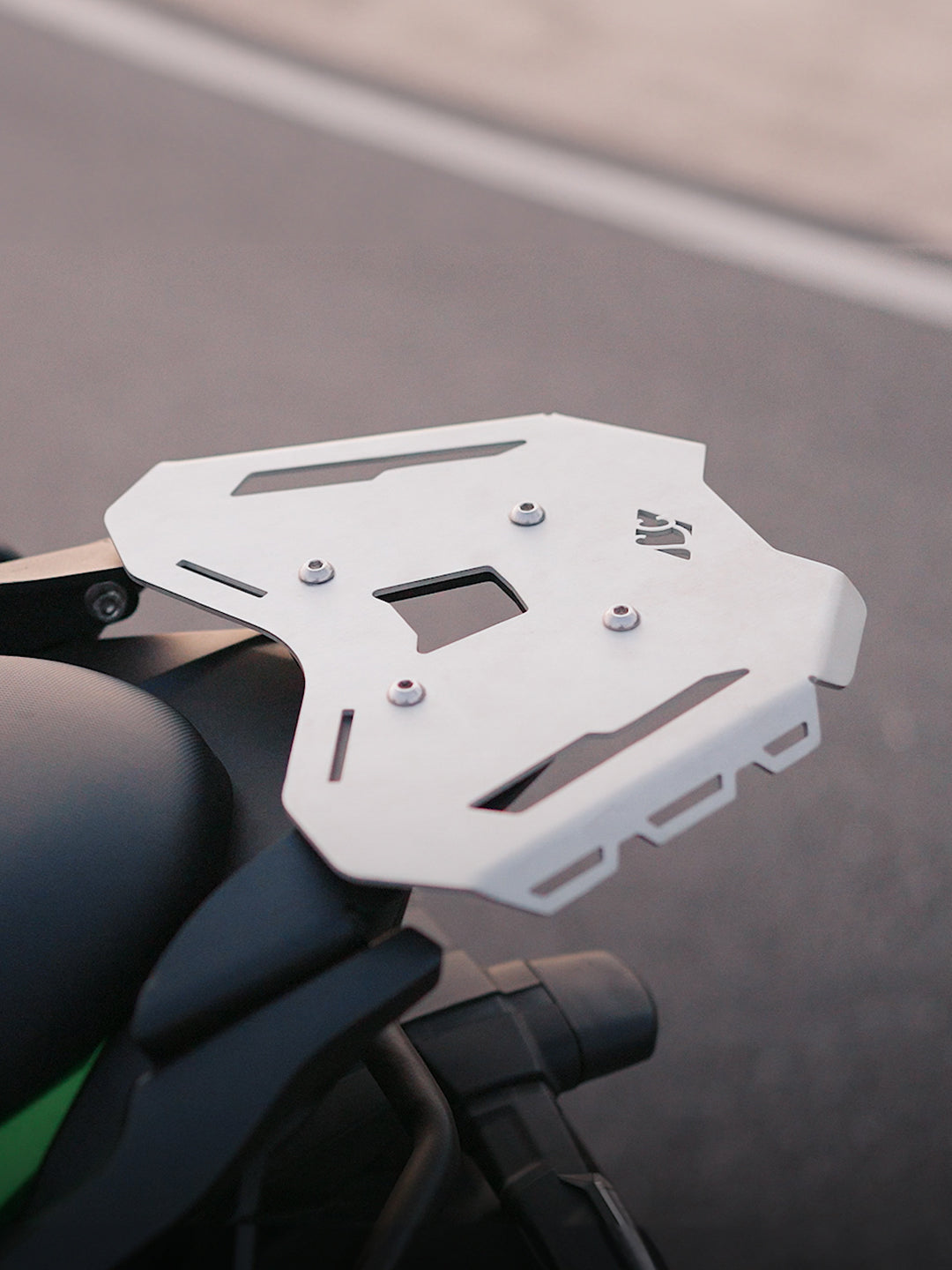 LCB Kawasaki Versys 650 Haulier Rear Carrier Silver