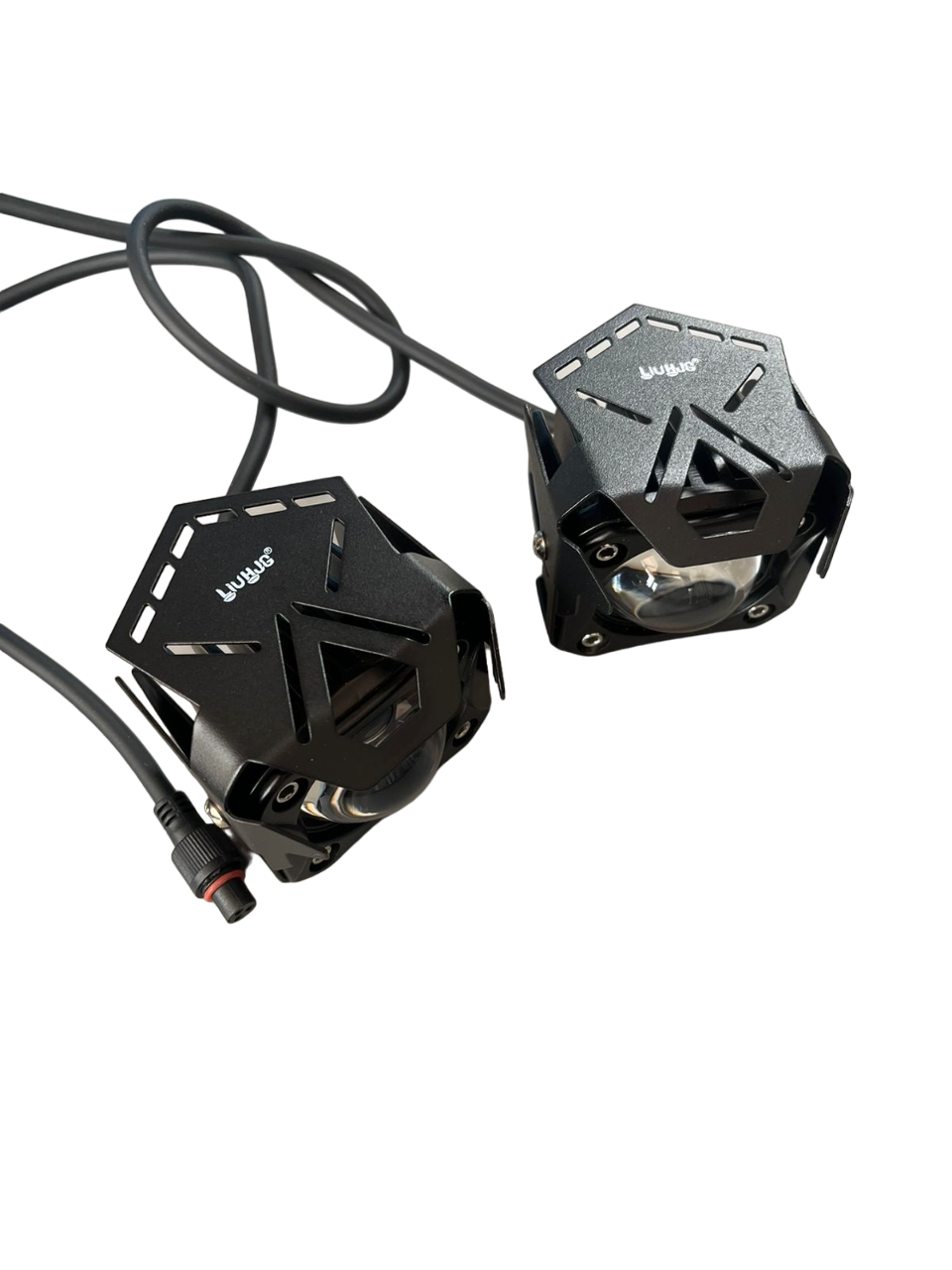 LIU HJG Single LED Future Lens HJG-103 40 watt Fog light with wiring harness for all Motorcycles