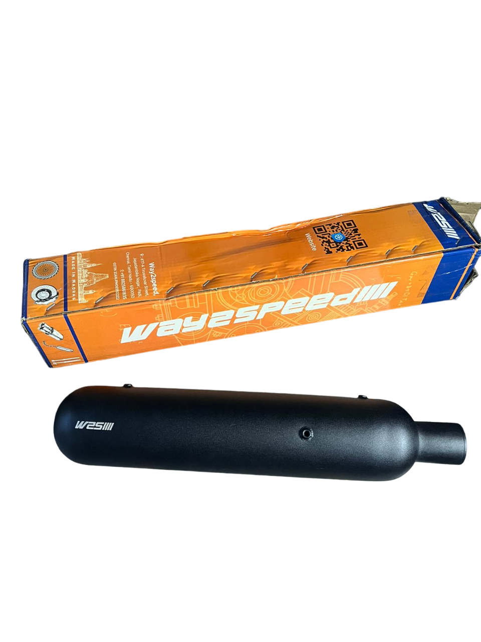 RE Meteor 350 way2speed performance gunner exhaust ( matte black )