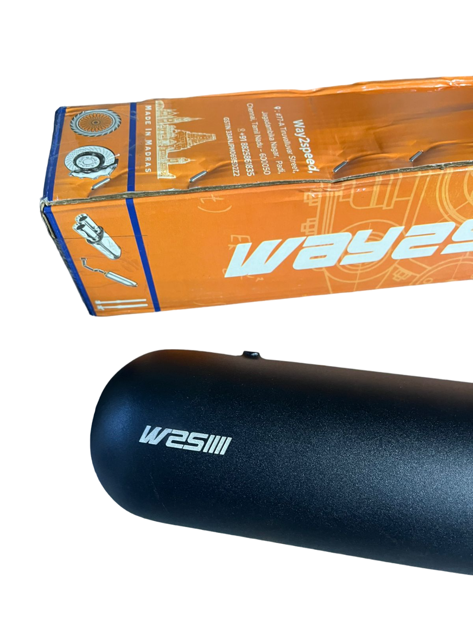 RE Meteor 350 way2speed performance gunner exhaust ( matte black )