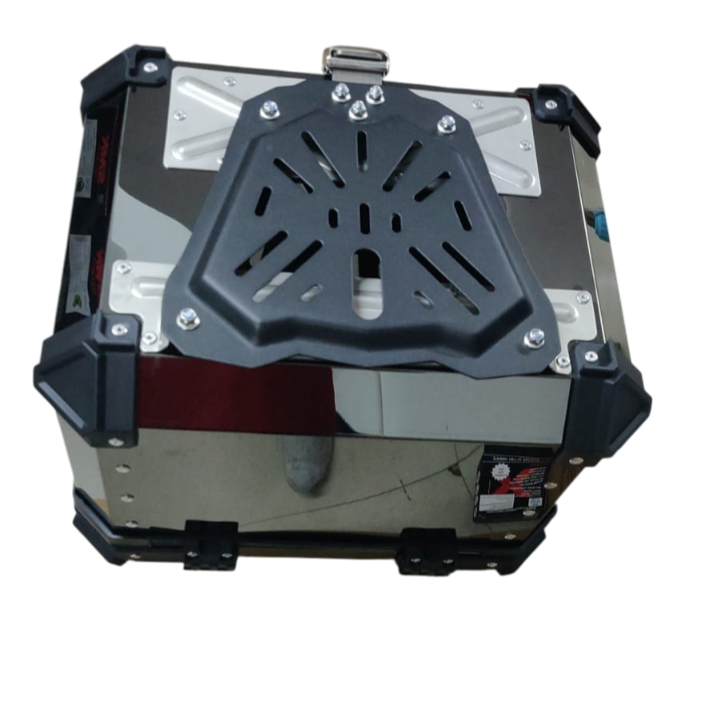 LGP black titanium large capacity aluminium top box 45 ltrs (fits all motorcycle)