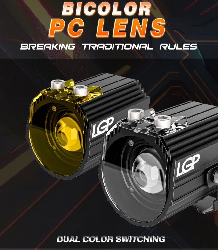 MK02 Spotlight | IP67 waterproof | auxiliary lights with with harness | compatible for all motorcycles and cars - premium by LGP (18 months warranty)