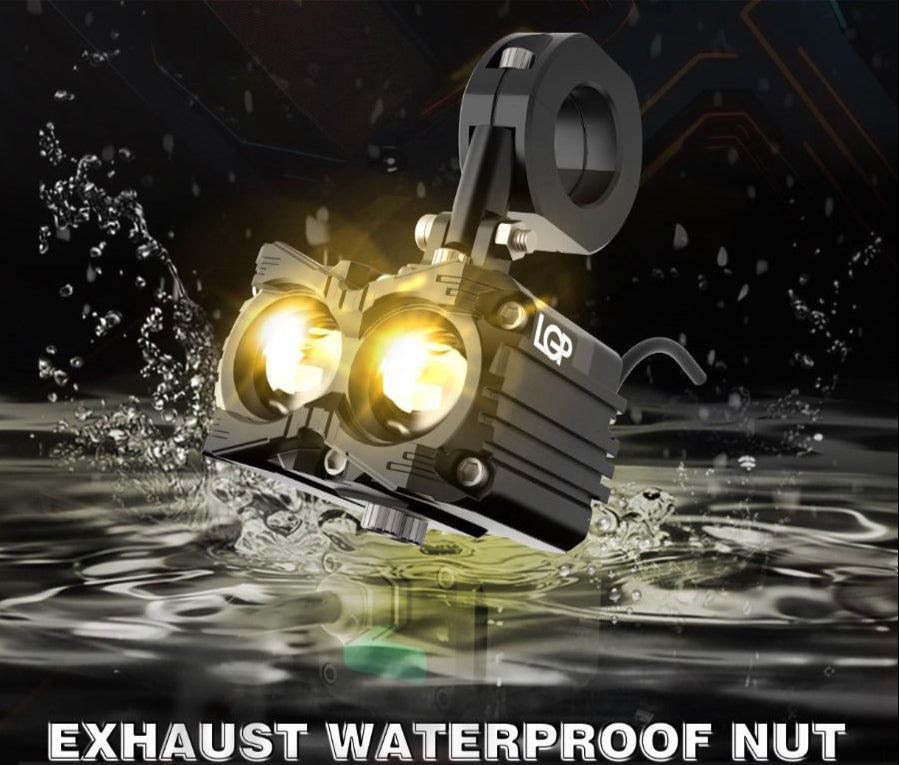 MK05 Spotlight | IP67 waterproof | auxiliary lights with with harness | compatible for all motorcycles and cars - premium by LGP (18 months warranty)