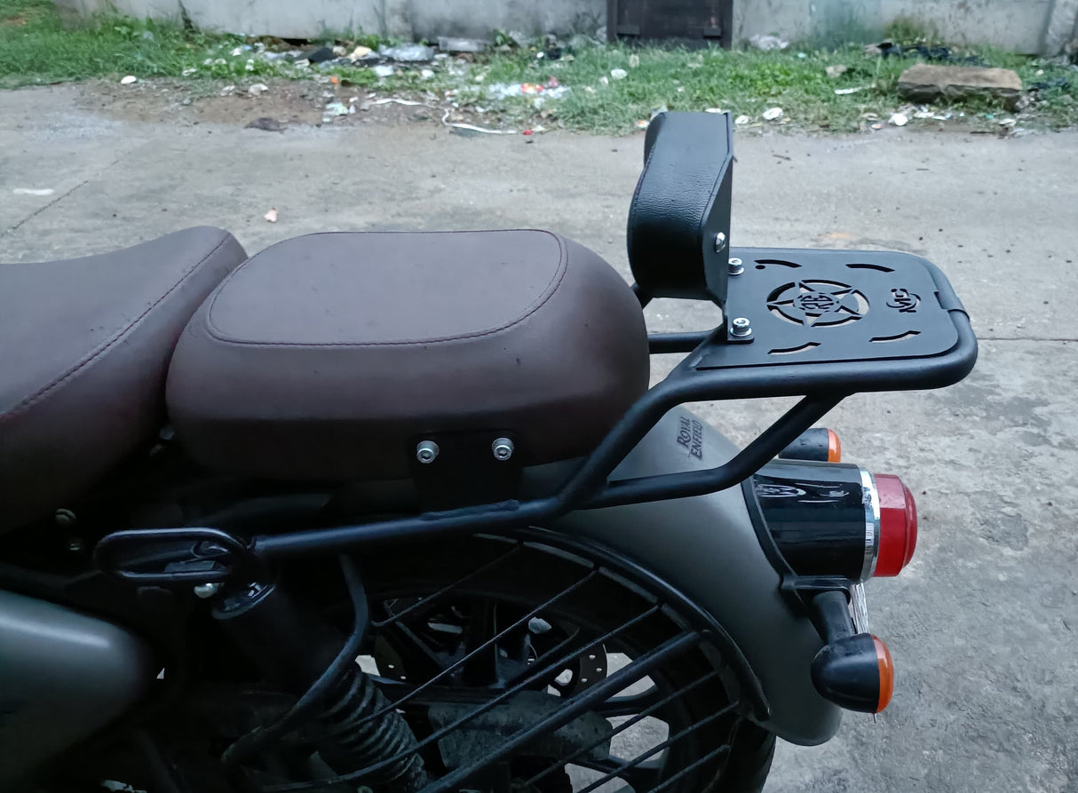 Pipe Carrier With Backrest For Royal Enfield Reborn Classic 350