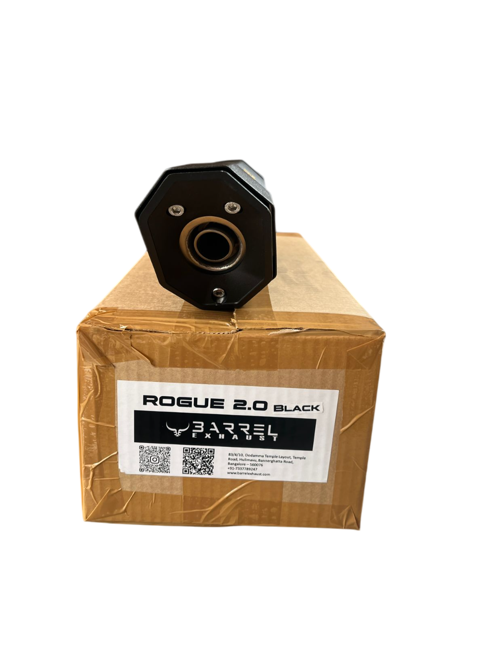 BMW 310 GS / R - Apache RR 310 Rogue 2.0 with bend pipe | BLACK | RUSTFREE | 1 Year warranty - BARREL EXHAUST