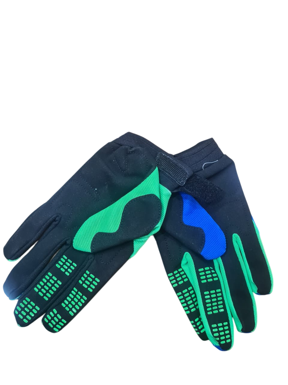 DIRTPAW Motocross Gloves F.O.X - GREEN BLUE