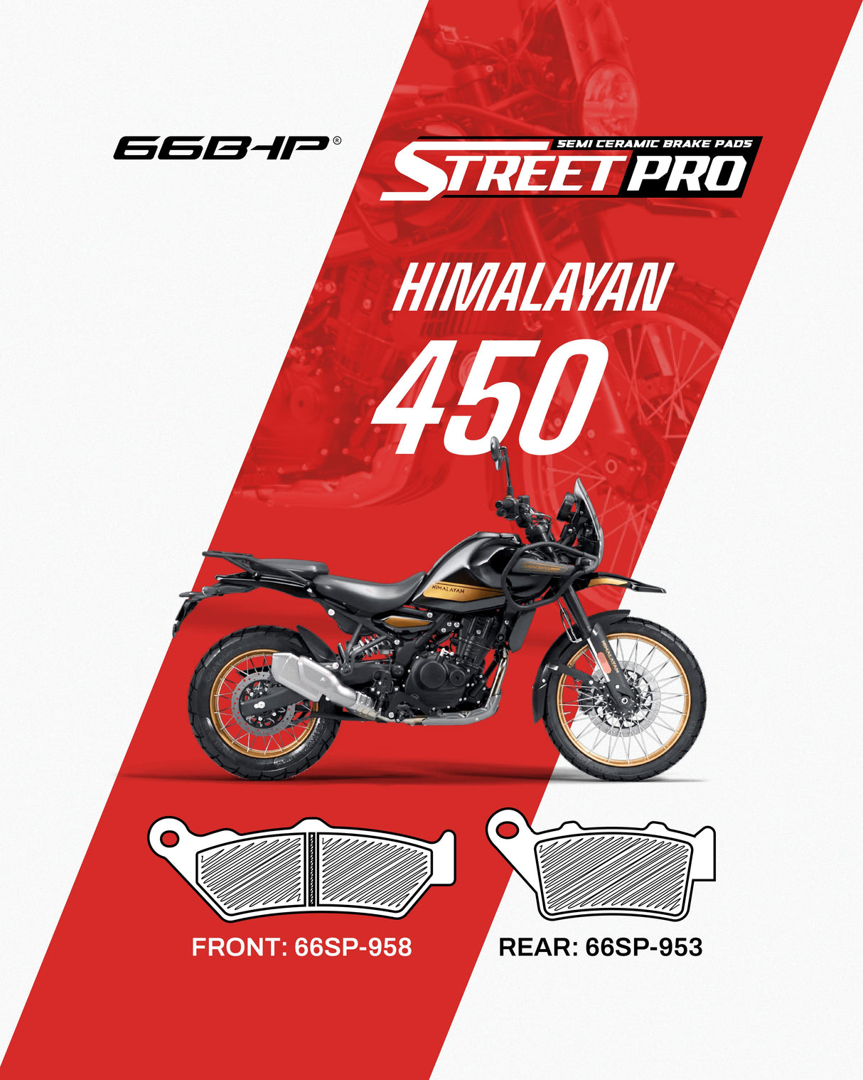 Royal Enfield Himalayan 450 Street Pro Semi Ceramic Brake Pads