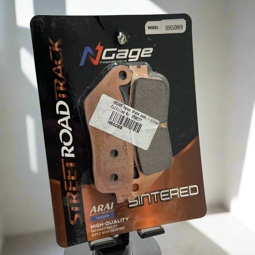 TRIUMPH BONNEVILLE T 120 / T100 , STREET TWIN , TIGER 800 | front sintered brake pads | NGAGE POWERPARTS - ARAI Certified for Extreme Performance