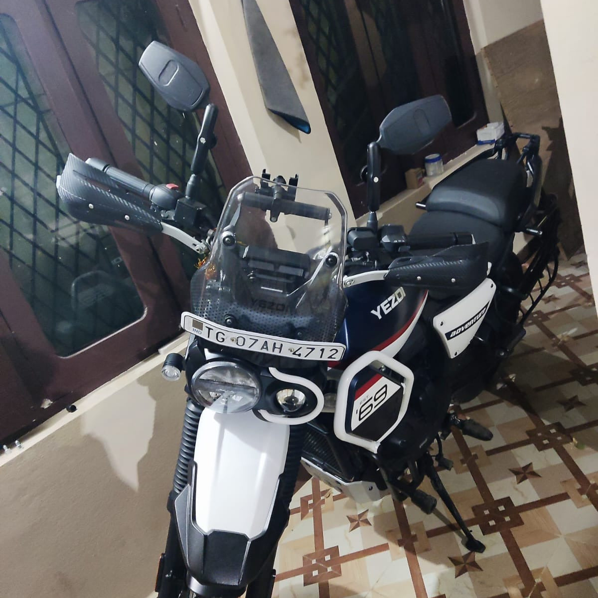 SPIKI ( NOMAD SERIES ) Adventure 4.0 Motorcycle Mirrors | Dino-Lock Adjustment | 360° Rotatable Universal Side Mirrors for Road & Off-Road Riding ( UPGRADED )