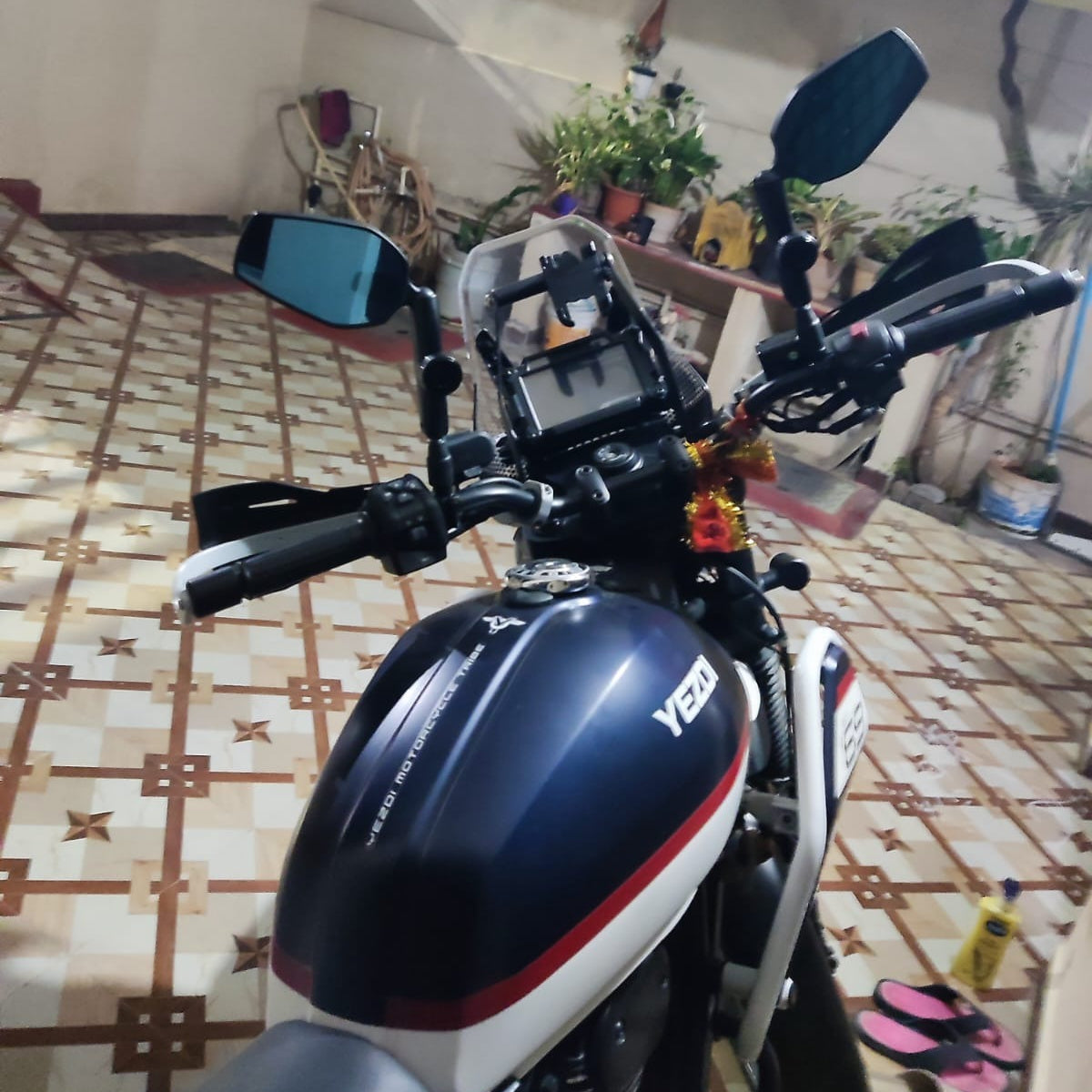 SPIKI ( NOMAD SERIES ) Adventure 4.0 Motorcycle Mirrors | Dino-Lock Adjustment | 360° Rotatable Universal Side Mirrors for Road & Off-Road Riding ( UPGRADED )