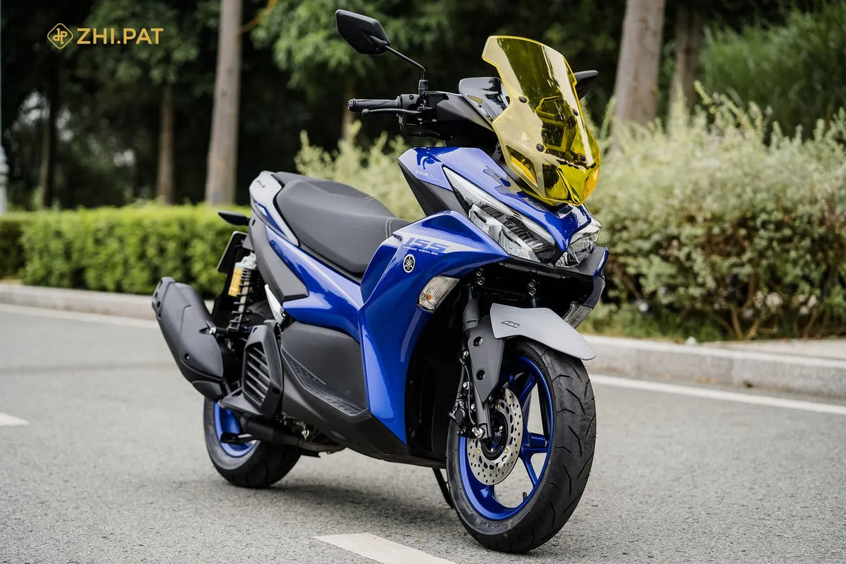 YAMAHA AEROX TOURING WINDSHIELD | ZHIPAT | VISOR GLASS | MADE IN VIETNAM |V2 | NEW SHAPE DESIGN | ADVENTURE TOURING GLASS